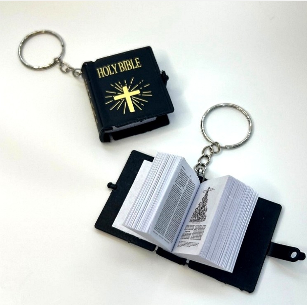 미니성경책 기독교 키링