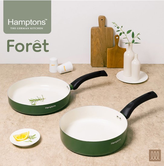 햄튼 포레 세라믹 인덕션 소테팬 26F+24W 2종 세트 (손잡이 칼라박스 포함) - 벼룩시장 내놓습니다.