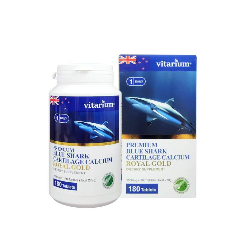 비타리움 프리미엄 청상어연골 칼슘 로얄골즈 180정 (뉴질랜드산)