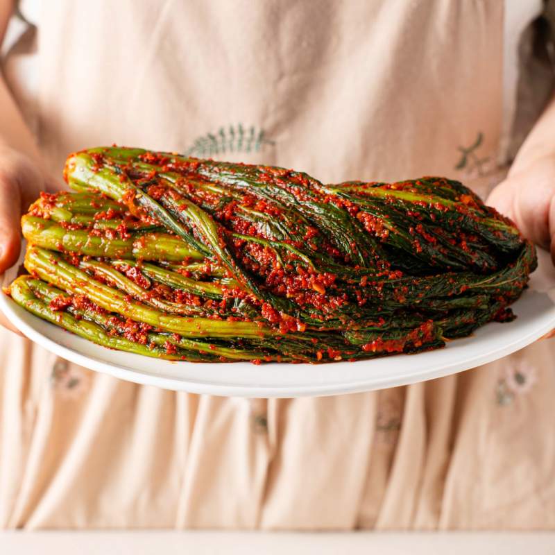 여수 돌산 프리미엄 갓김치 캔김치 100% 국내산 재료 당일제조 당일발송 1kg 캔시머 (국내산)