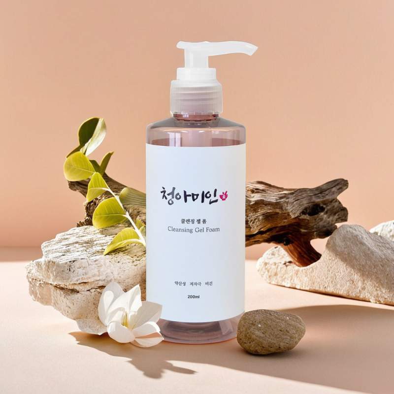 청아미인 약산성 저자극 비건 클린징폼 민감성 피부 세안제 200ml