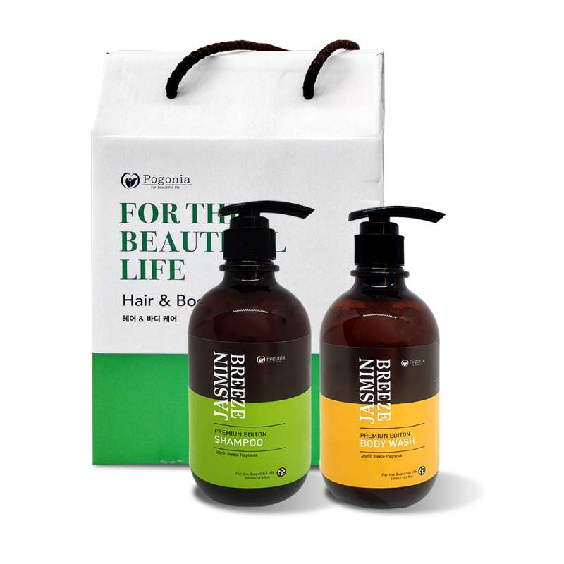 [선물세트] 포고니아 자스민 브리즈 프리미엄 2종 선물세트 (샴푸 + 바디워시)
