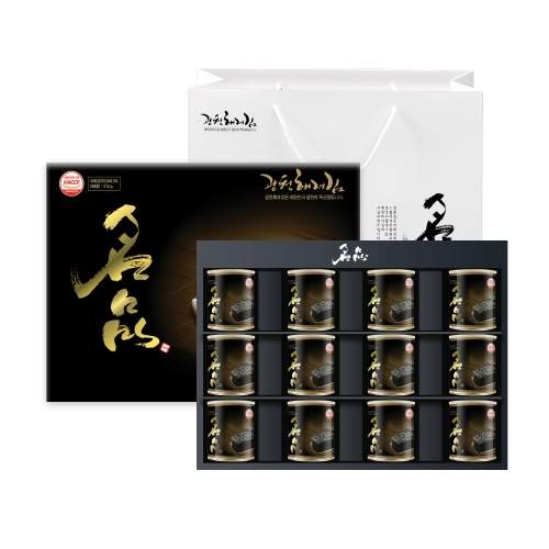 [선물세트] [광천해저김] 명품 선물세트 4-12호 명품캔 30g x 12개 + 쇼핑백