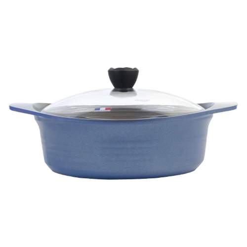 [알루아트] 프리미엄 IH HP 냄비 24전골 2.7L 국산 5중 세라믹코팅 / 프랑스산 최고급산 천연 내열유리 뚜껑