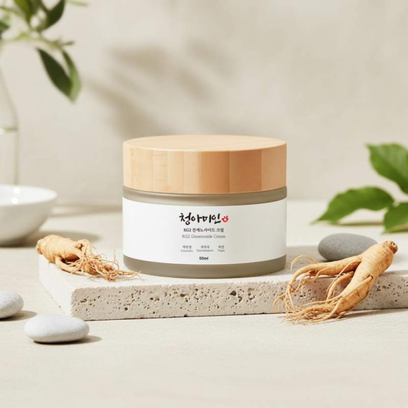 청아미인 약산성 저자극 비건 RG2 진세노사이드 크림 50ml