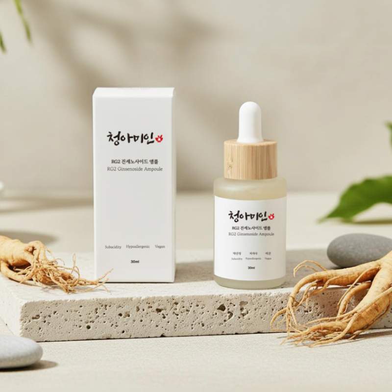 청아미인 약산성 저자극 비건 RG2 진세노사이드 앰플 30ml