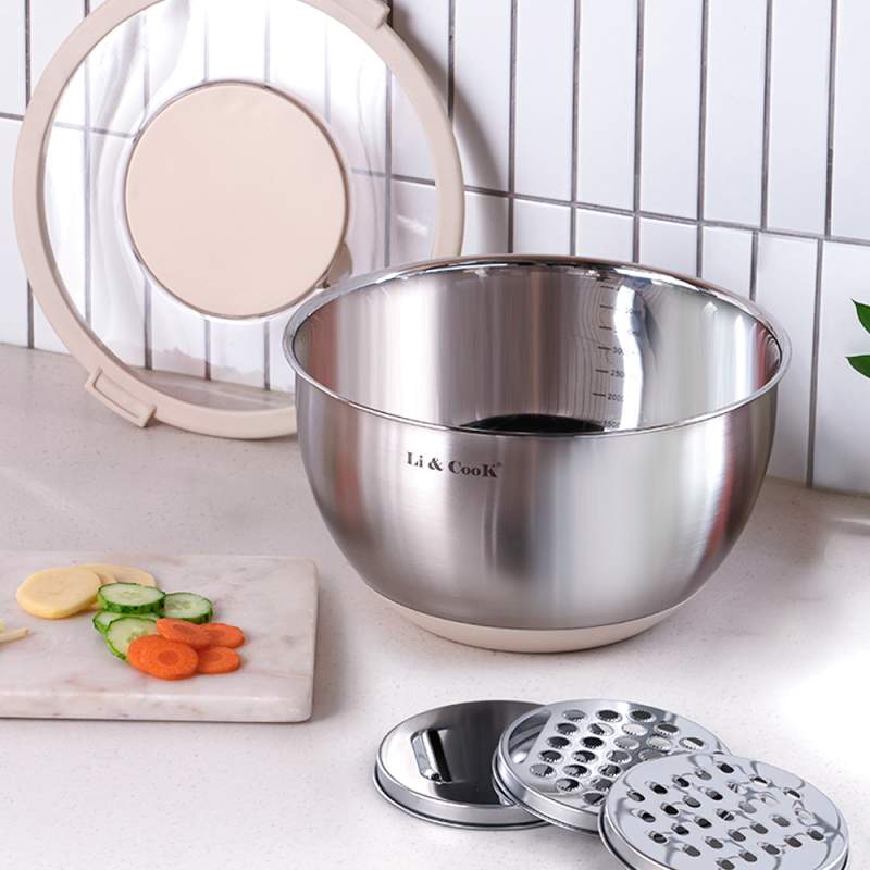 [리앤쿡] 스토리지 채칼 믹싱볼 5P