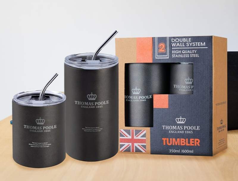 영국 [토마스풀] 304 스테인리스 텀블러 세트(600+350ml)