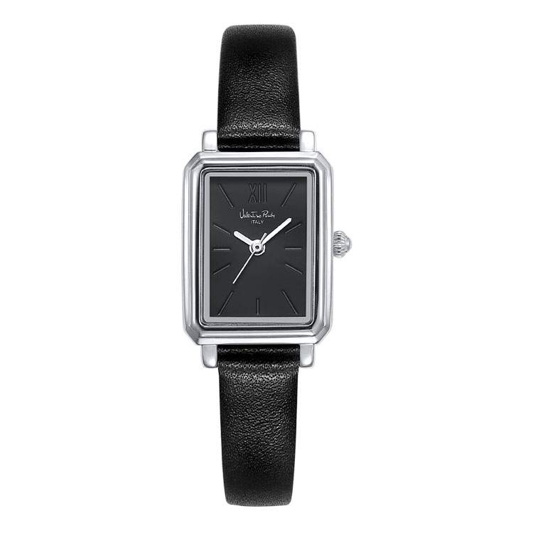 발렌티노루디 여자 스퀘어 클래식 사각시계 가죽시계 VR2583A-BKBK