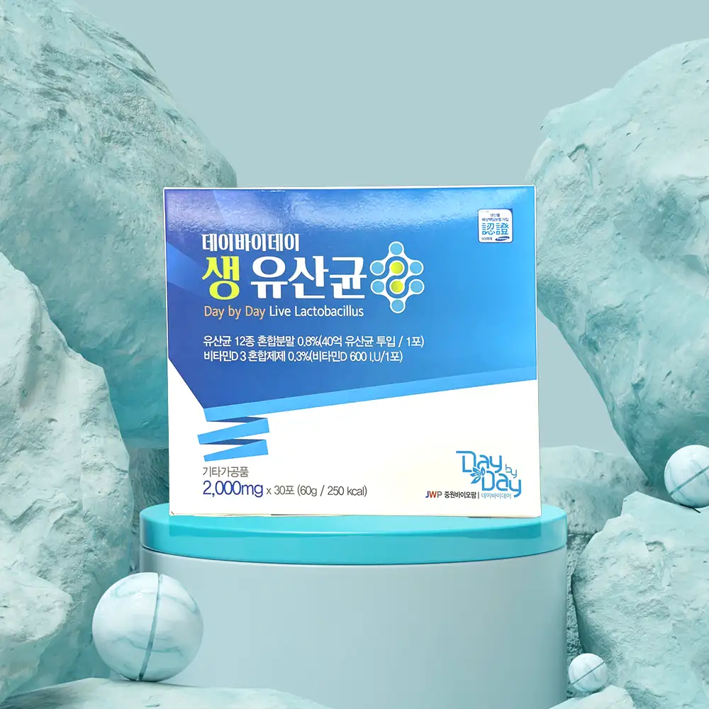 배변활동원활 장건강도움 데이바이데이 생유산균 2500억CFU 프로바이오틱스